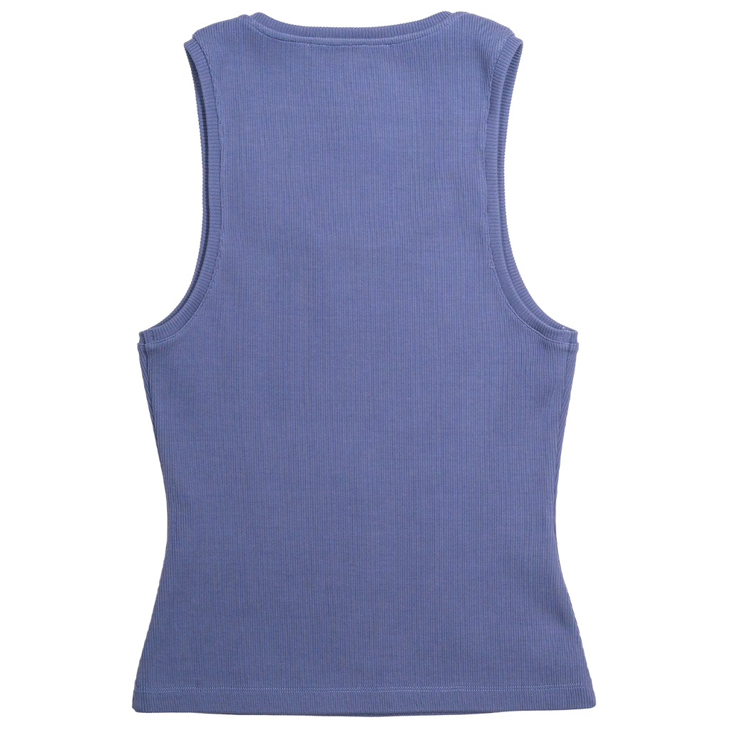 Blue tank top on a white background