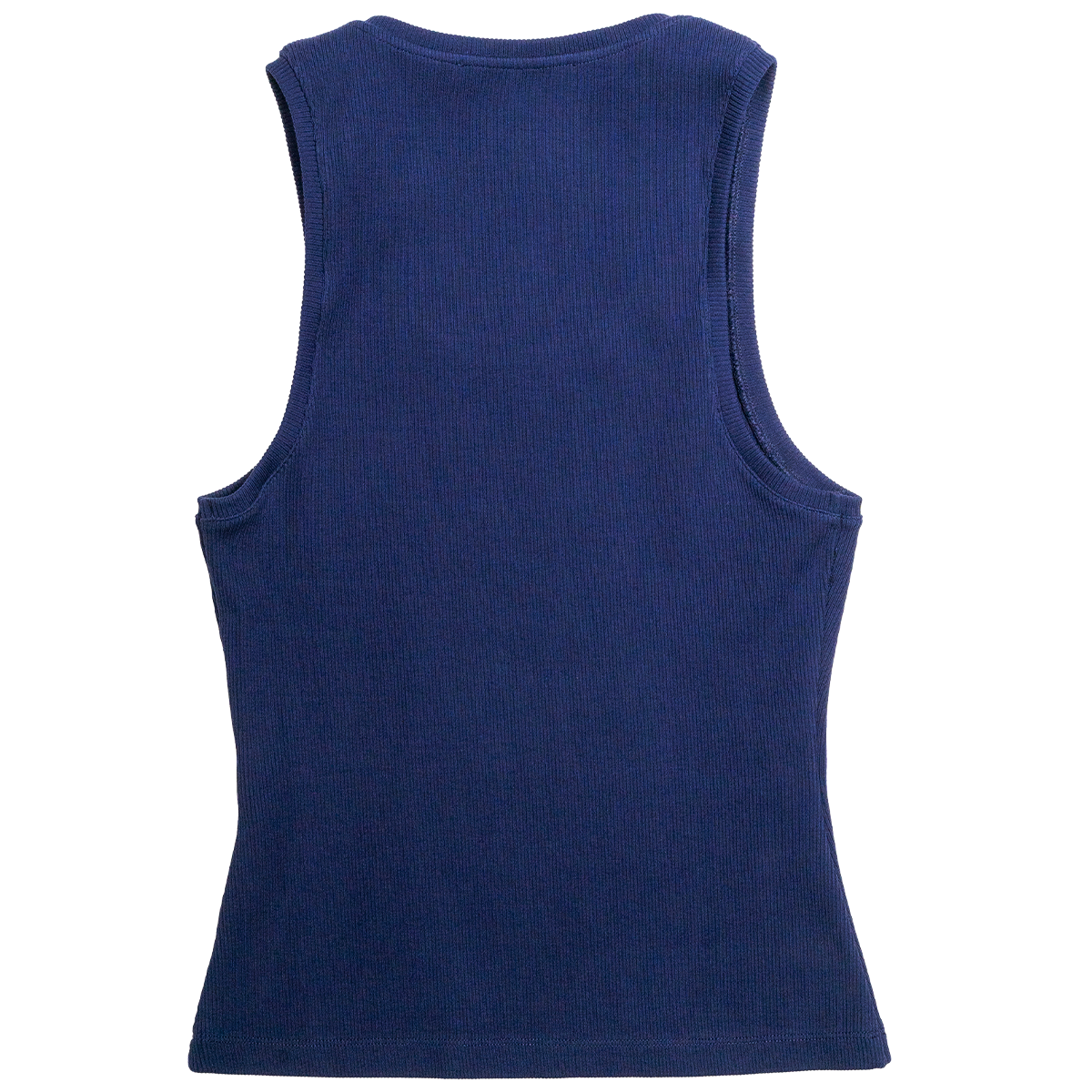 Blue tank top on a white background