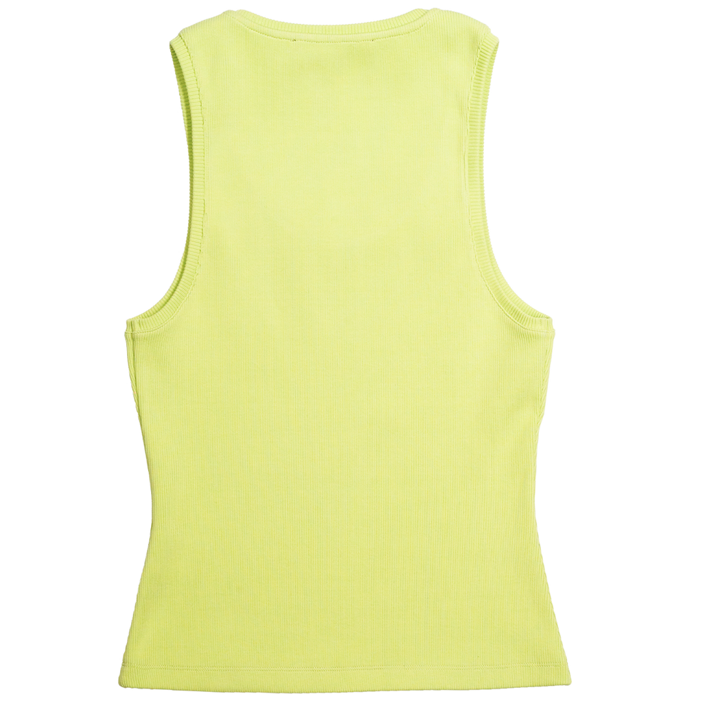 Lime tank top on a white background