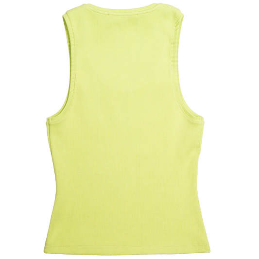 Lime tank top on a white background
