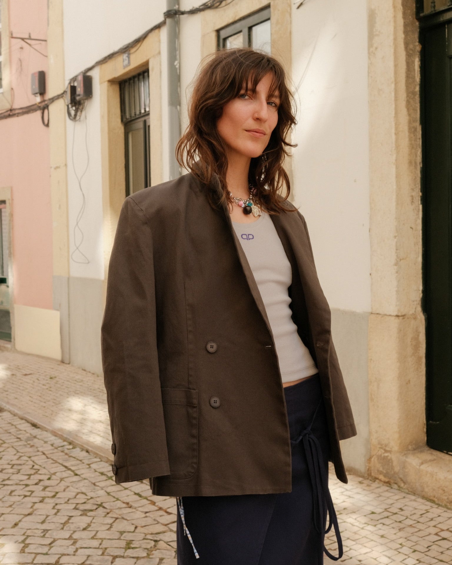 Khaki Paulo Blazer