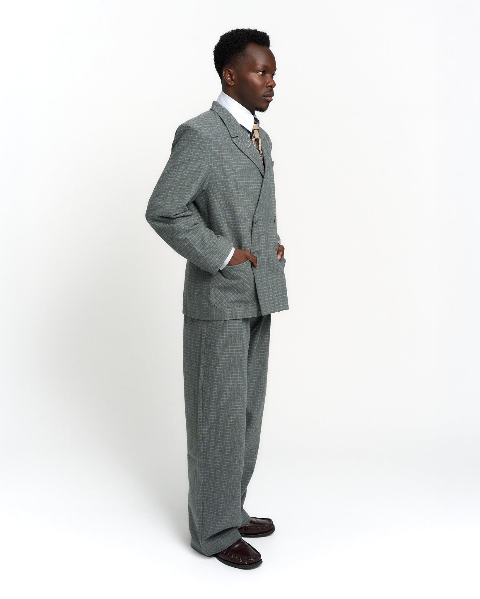 Checkered Paulo Blazer