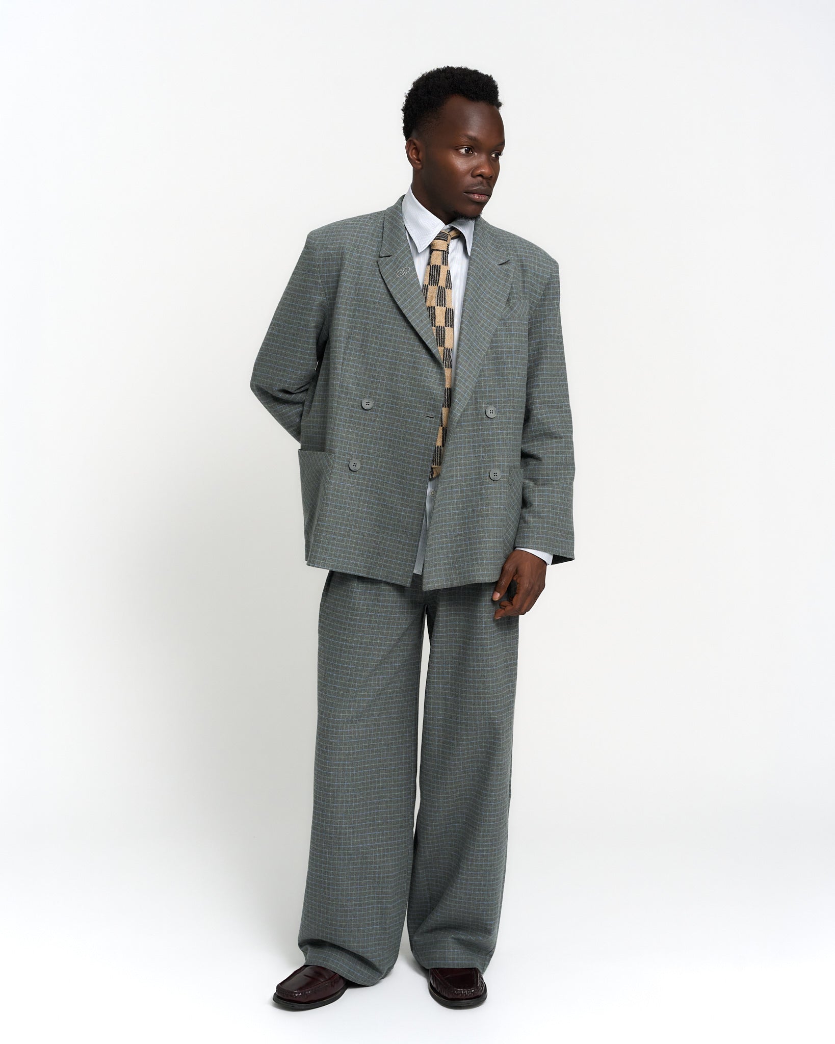 Checkered Paulo Blazer