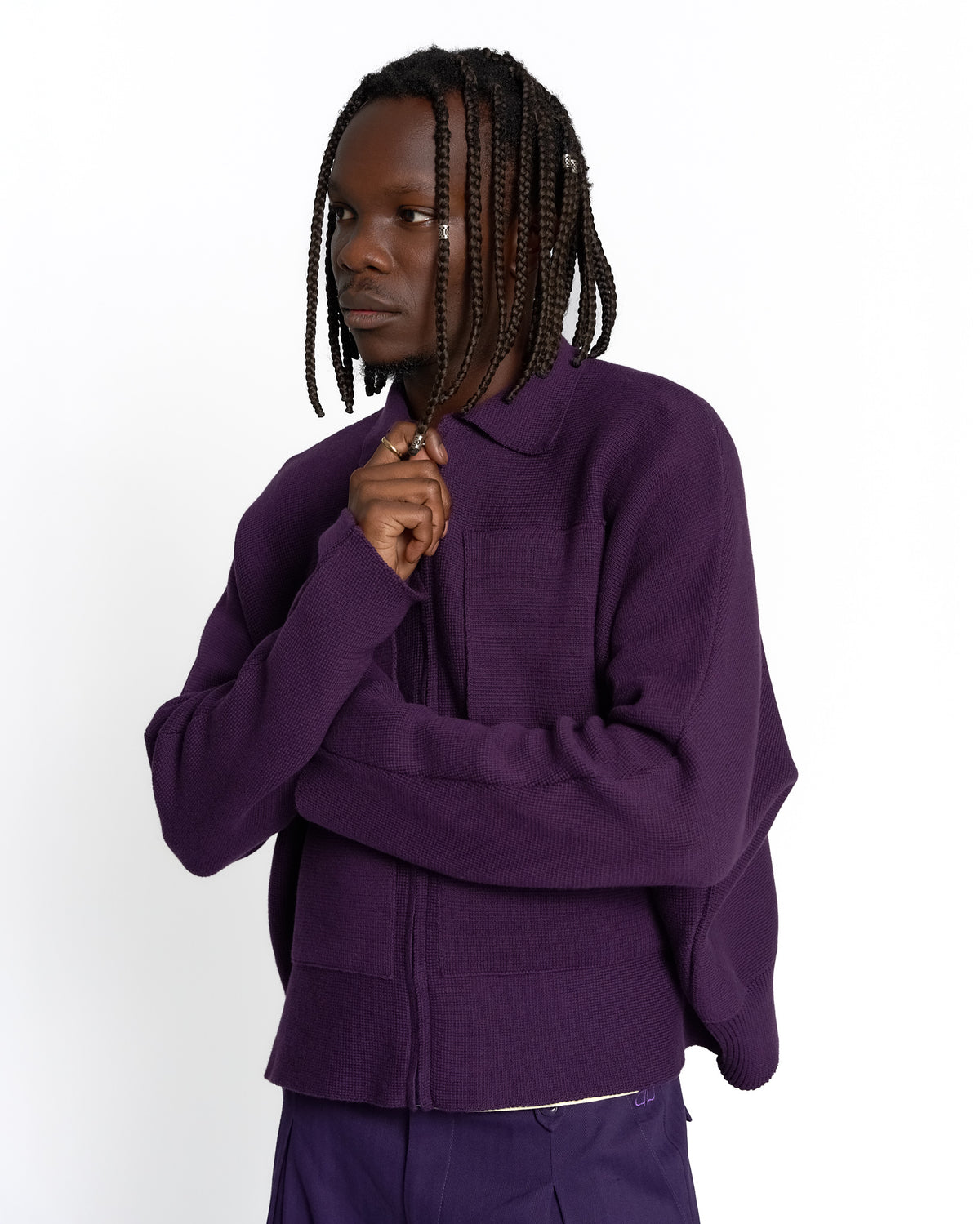 Patrick Zip-Up Knit Sweater